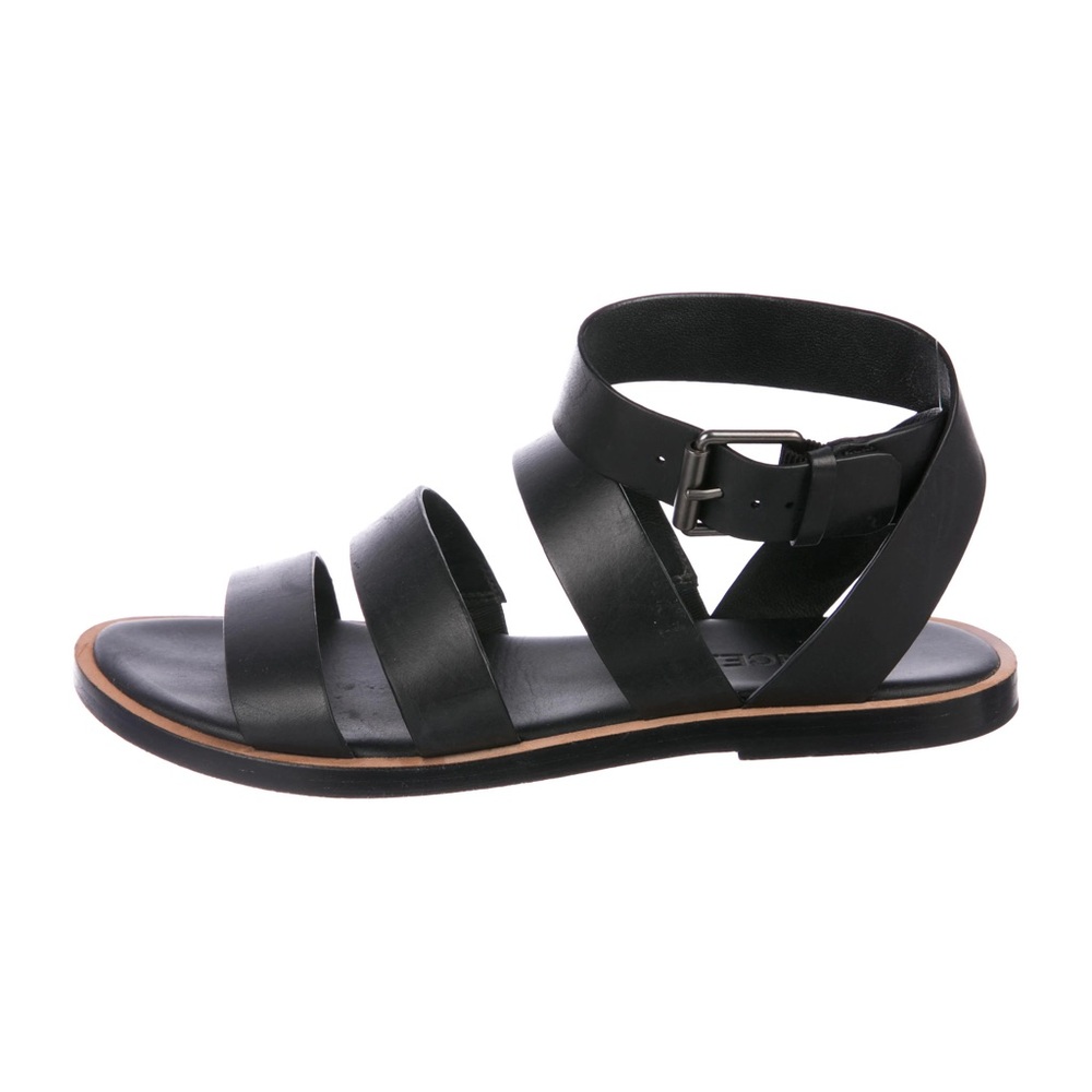 Vince Macey leather strappy black sandal